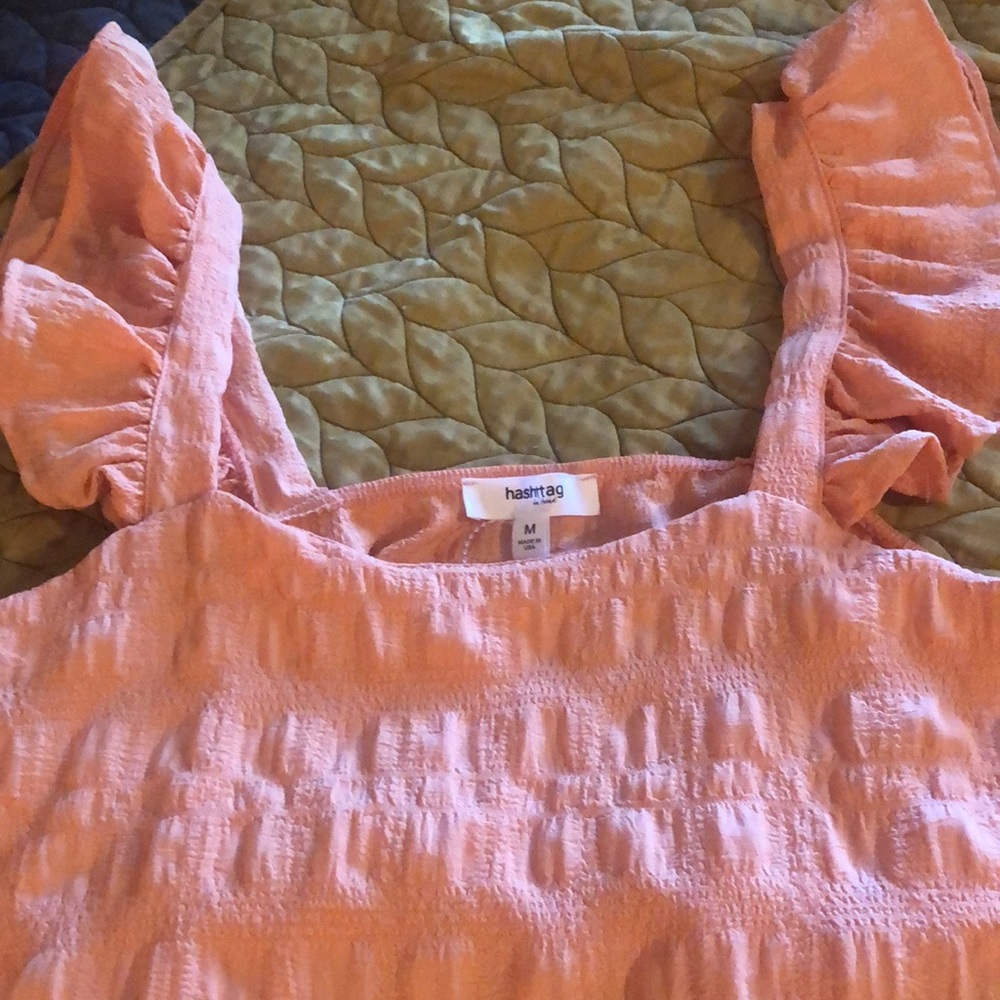 Orange Ruffle Top - Picture 4 of 6